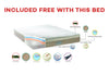 Concorde Modern Queen Bedroom Set with Storage and Mattress