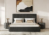 Modrest Fields Modern Black Acacia Nightstand Model VGWD-VGD2-BST02-BLK