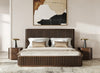 Modrest Fields Modern Walnut Acacia Nightstand Model VGWD-VGD3-BST02-WAL