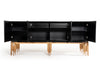 Modrest Token Modern Black & Rosegold Buffet