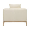 Dalia Ecru and Natural Legs Sofa ChairModel GAS1009-ECRU