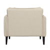 Aldous Light Taupe and Black Legs Sofa ChairModel GAS1010-TAUP