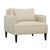 Aldous Light Taupe and Black Legs Sofa ChairModel GAS1010-TAUP