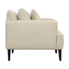 Aldous Light Taupe and Black Legs Sofa ChairModel GAS1010-TAUP