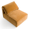 Divani Casa Gene Modern Ochre Fabric Modular Armless Sectional Seat Model VGSX-F6062-CHR-OCHRE