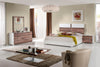 Nova Domus Giovanna Italian Mid-Century White & Cherry Bed