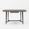Modrest Girard - Modern Walnut & Black Glass Desk