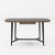 Modrest Girard - Modern Walnut & Black Glass Desk
