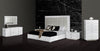 California King A&X Victoria Modern White Crocodile Bedroom Set