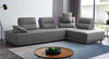 Divani Casa Glendale Modern Grey Fabric Modular Sectional Sofa Model VGMBMB-1907-GRY