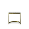 Modrest Greely - Glam Black and Gold Marble End Table