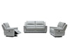 Divani Casa Hearst Modern Grey Leatherette Recliner Chair Model VGMB-R027B-GRY-CHR