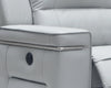 Divani Casa Hearst Modern Grey Leatherette Recliner Chair Model VGMB-R027B-GRY-CHR