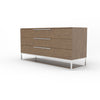 Modrest Heloise - Contemporary Walnut & Stainless Steel Dresser