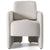 Modrest Hermosa Modern White Fabric Dining Chair Model VGKK-KF.Y2220-WHT