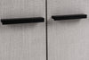 Modrest Hobart - Modern Beige Fabric & Black Metal Buffet