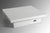 Horizon- Modern White Crocodile Coffee Table w/ Pull Out Squares