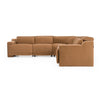 Divani Casa Horton Modern Brown Fabric Sectional With 3 Recliners Model VGKV-KM.6372-BRN