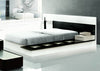 Impera Modern Black and White Lacquer Walk-on Platform Bed 