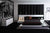 Impera Modern Black and White Lacquer Walk-on Platform Bed 