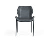 Modrest Instone Industrial Dark Grey Eco Leather Dining Chair (Set Of 2) Model VGHR3532-DKGRY-DC