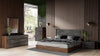 California King Nova Domus Rado - Modern Walnut & Volcanic Slate Bedroom set