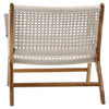 Calvin Natural Rope with Natural Stained Teak Frame Occasional ChairModel IT2002