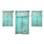 Antique Distressed Painted and Sealed Finish Java Window And Door Set Model IT2116