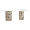 Briar Bleached Teak Finish Dining TableModel IT8410B