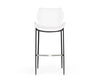 Modrest Ithaca - Modern White Leatherette Bar Stool (Set of 2)