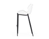 Modrest Ithaca - Modern White Leatherette Bar Stool (Set of 2)
