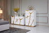 Modrest Aspen Modern White & Gold Dresser