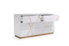 Modrest NixaModern White & Gold Dresser