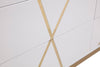 Modrest NixaModern White & Gold Dresser