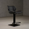 Modrest Jaffee - Industrial Black Eco-Leather Bar Stool