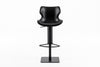 Modrest Jamila - Modern Dark Brown Eco-Leather Bar Stool