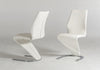 Penn - Modern White Leatherette Dining Chair (Set of 2)