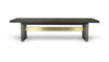 Modrest June - Modern Dark Grey Concrete & Walnut Dining Bench