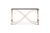 Modrest Reklaw Modern Smoked Glass & Rosegold Console Table