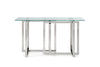 Modrest Valiant Modern Glass & Stainless Steel Console Table