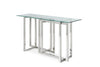 Modrest Valiant Modern Glass & Stainless Steel Console Table