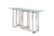 Modrest Valiant Modern Glass & Stainless Steel Console Table