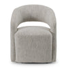 Modrest Kadoka Modern Light Grey Fabric Dining Chair With Castor Wheels Model VGKK-KF-Y2228-LTGRY