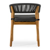 Renava Kamari Outdoor Grey Olefin Fabric & Teak Dining Chair (Set Of 2) Model VGEF-LOIVRE-CHR
