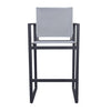 Renava Kayak - Modern Charcoal Outdoor Bar Stool