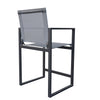 Renava Kayak Modern Dark Charcoal Outdoor Counter Stool Model VGGERH-AGEAN-BS-CTR-GRY-1