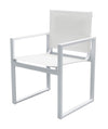 Renava Kayak - Modern White Outdoor Dining Armchair (Set of 2)