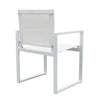 Renava Kayak - Modern White Outdoor Dining Armchair (Set of 2)