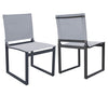 Renava Kayak - Modern Outdoor Dark Charcoal Dining Chair (Set of 2)