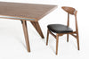 Modrest Kennedy Mid-Century Walnut Dining Table